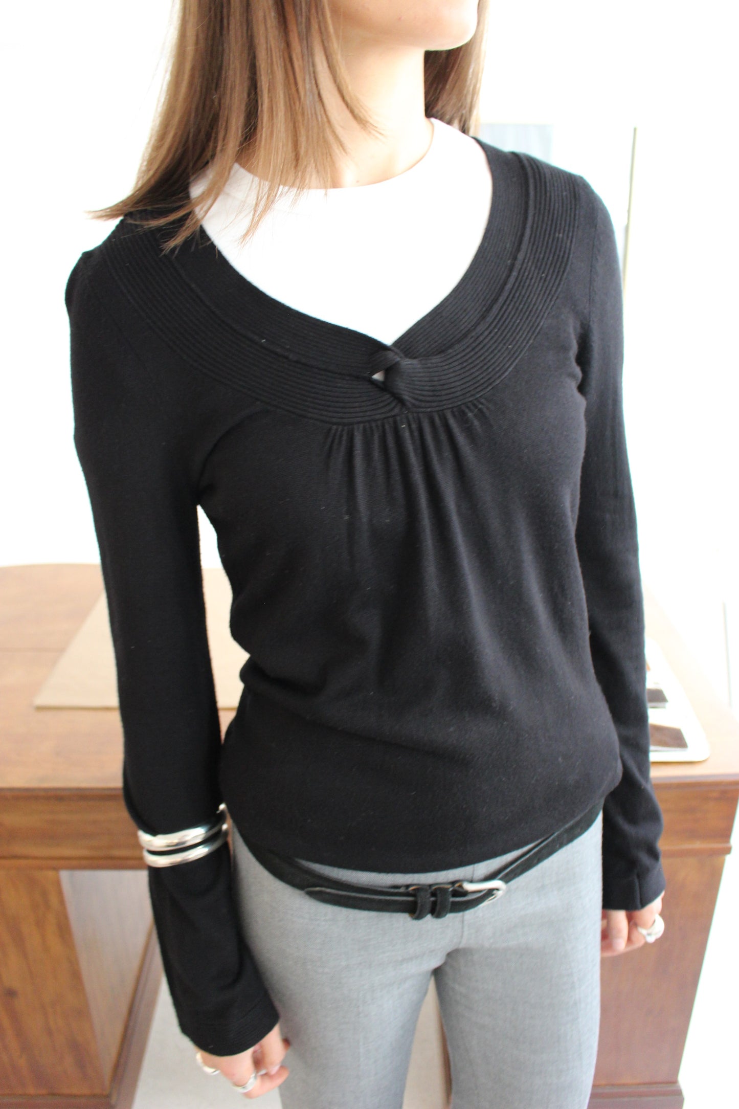 Strikket bluse