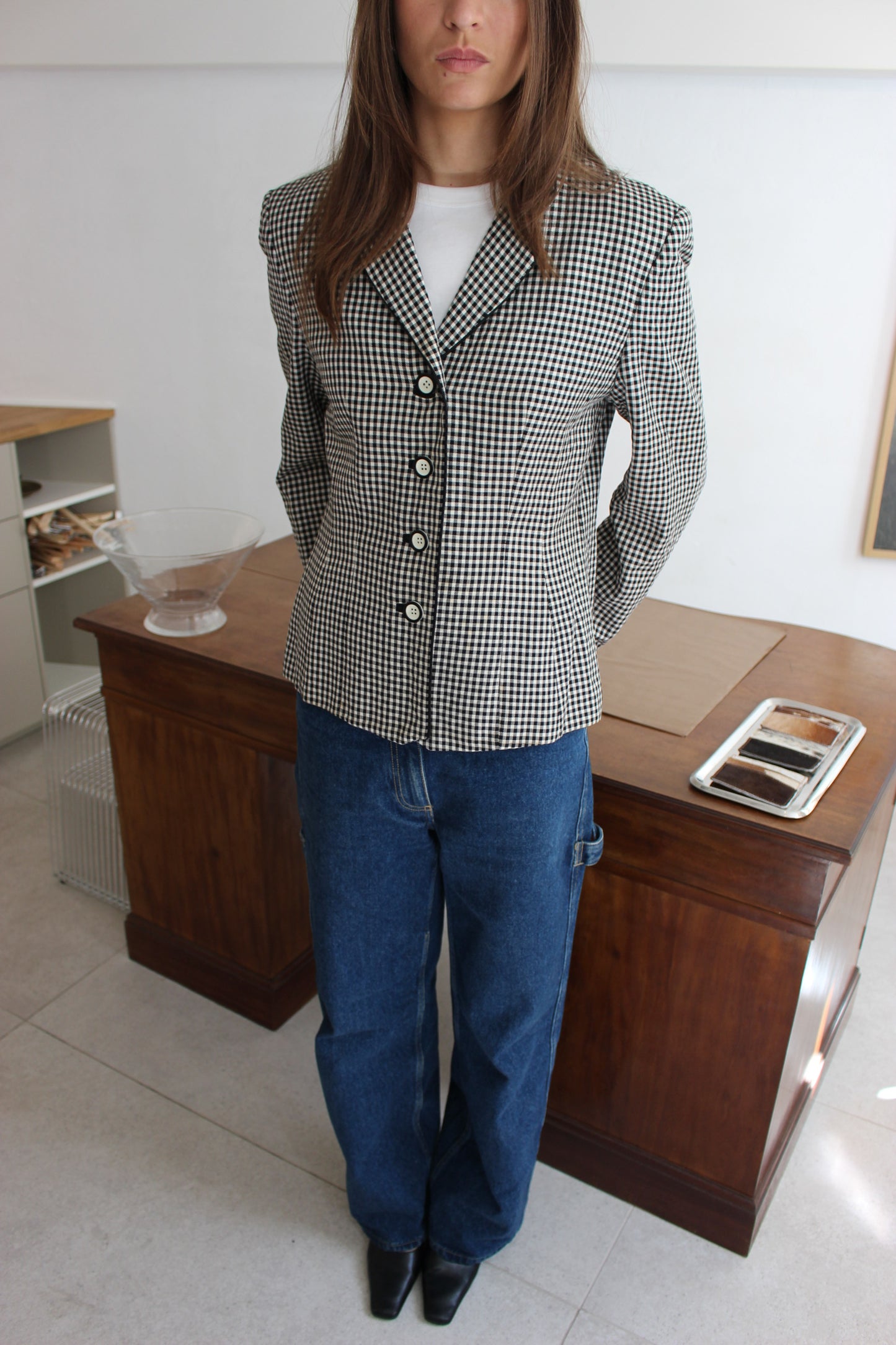 Figursyet blazer i tern