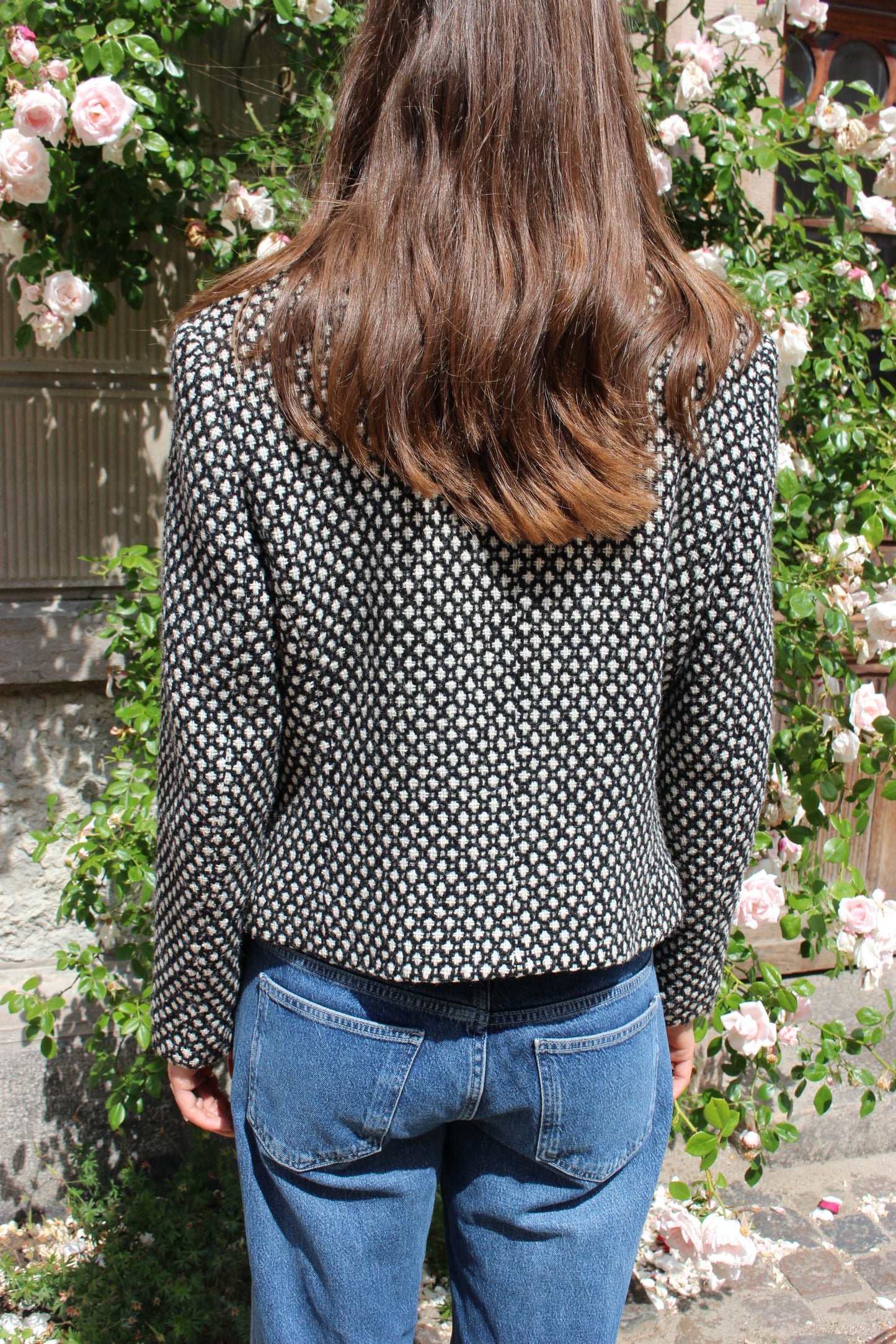Figursyet blazer i uld