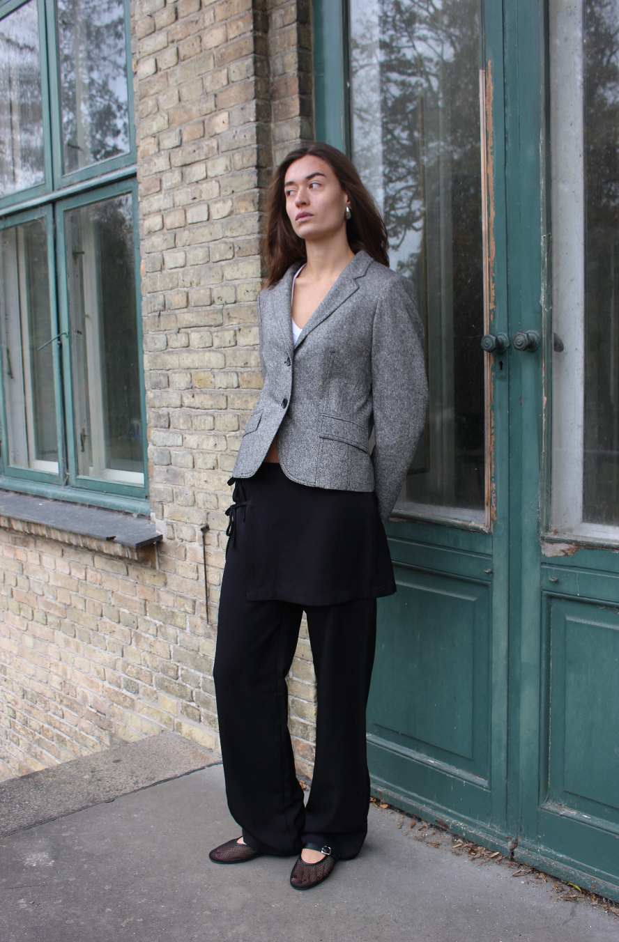 Figursyet blazer i uld