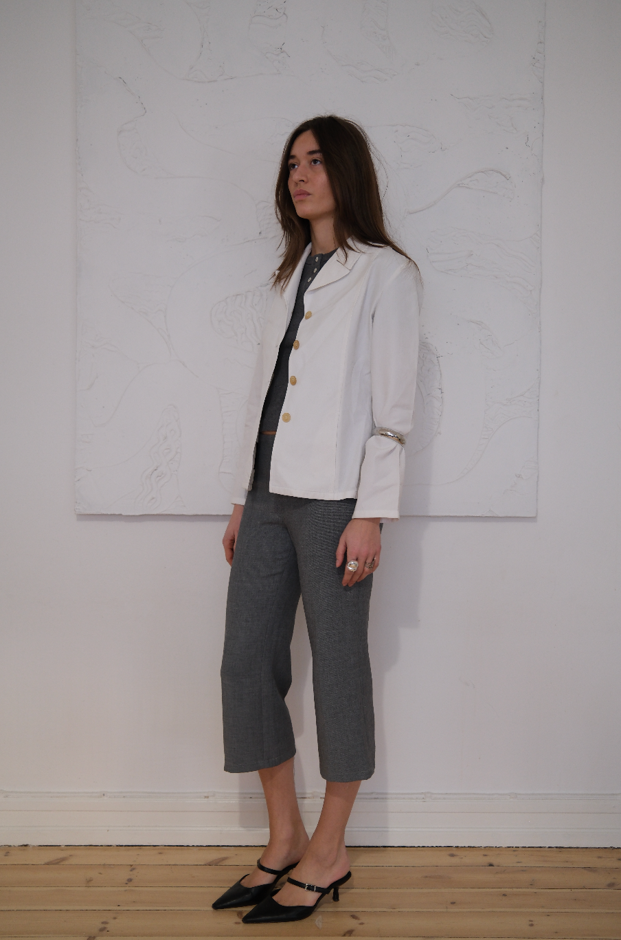 Hvid blazer