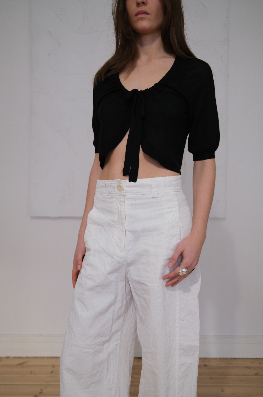 Finstrikket cardigan