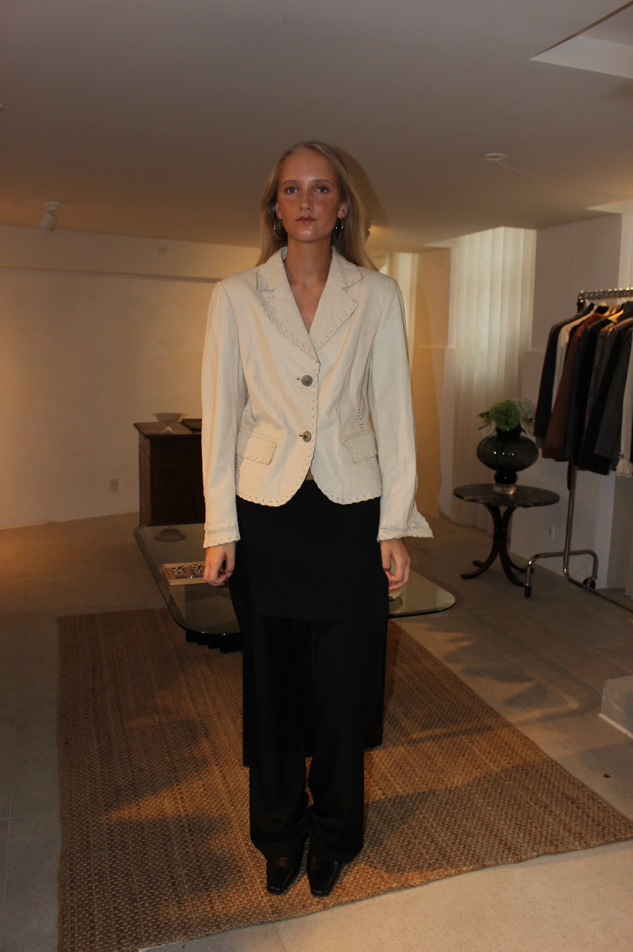 Blazer i læder