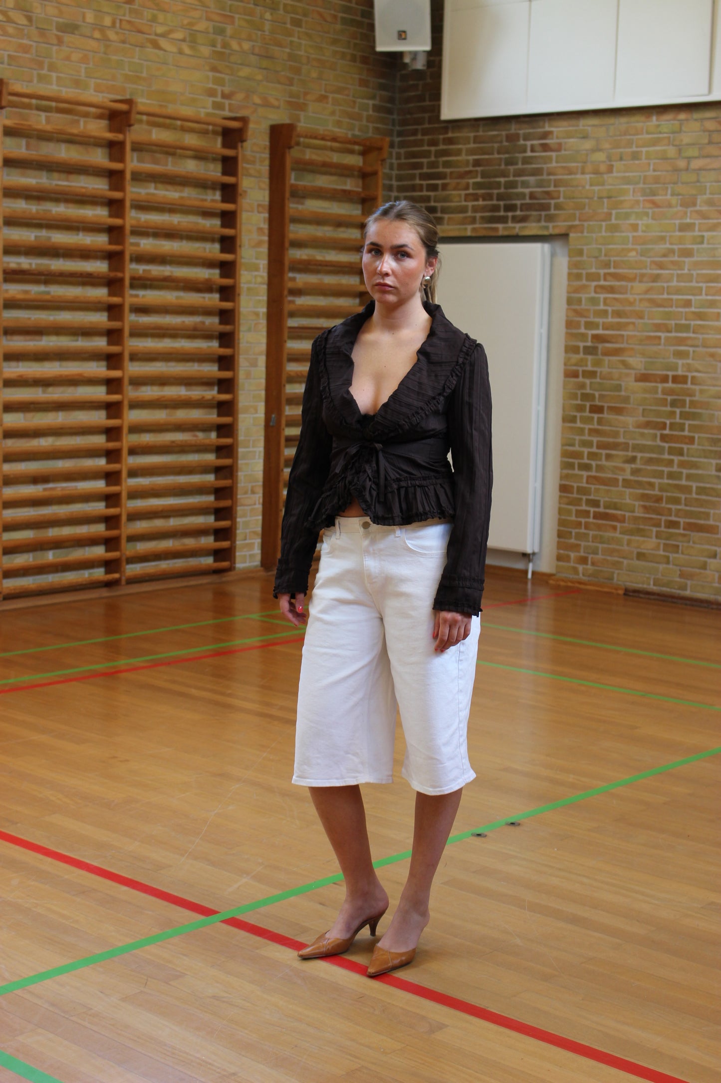 Blazer m. rynkedetaljer