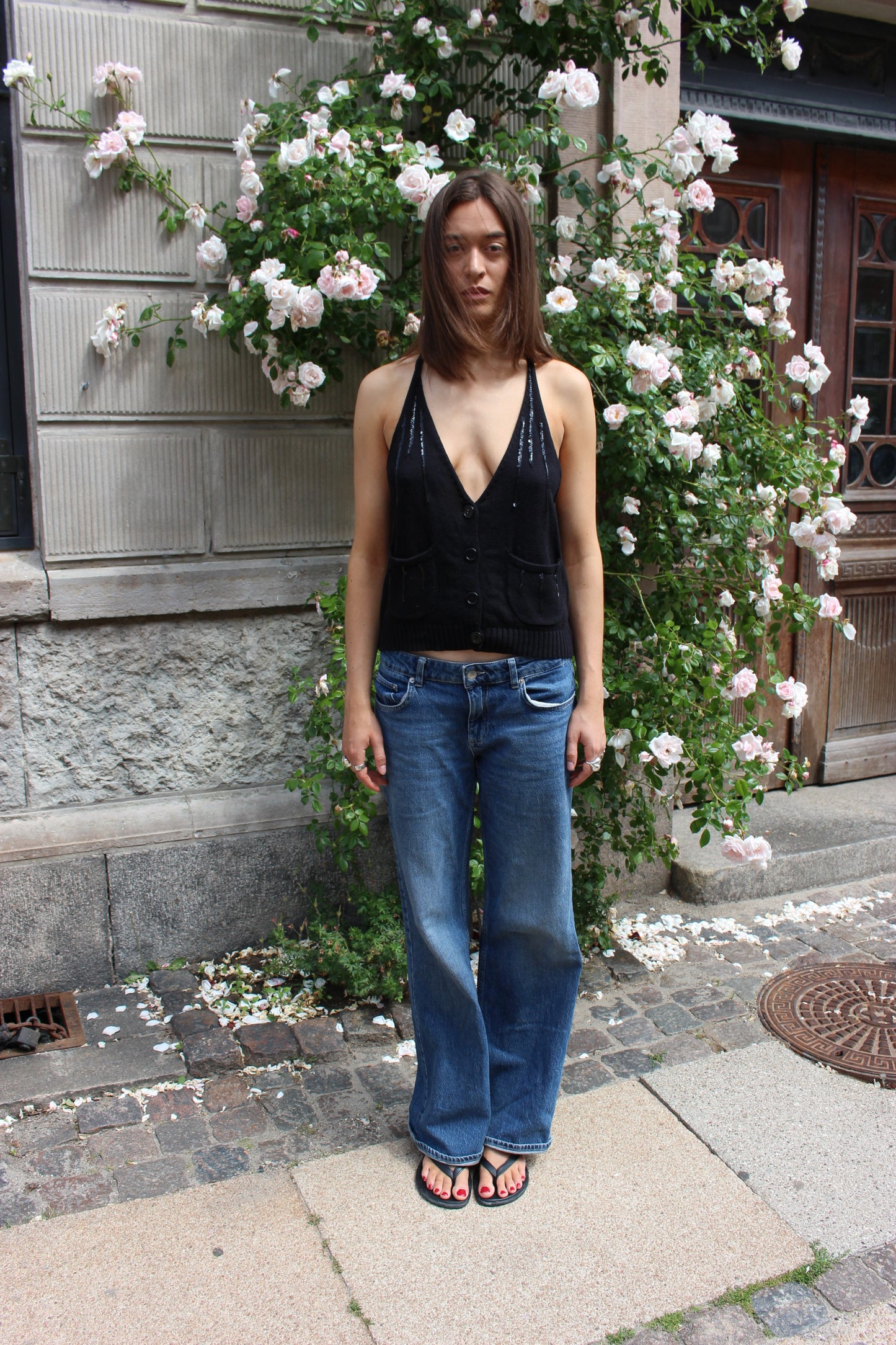 Strikket top