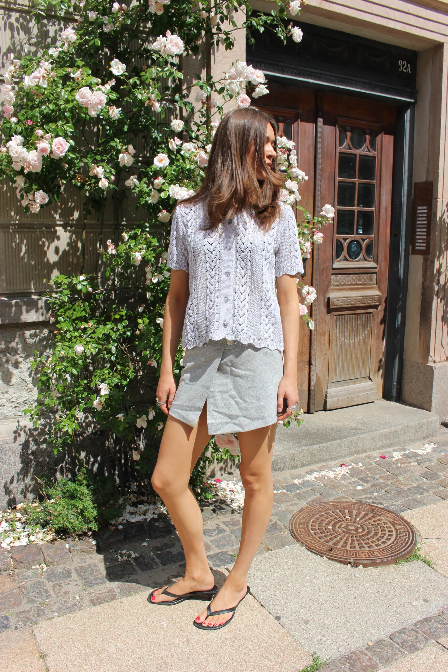 Strikket bluse