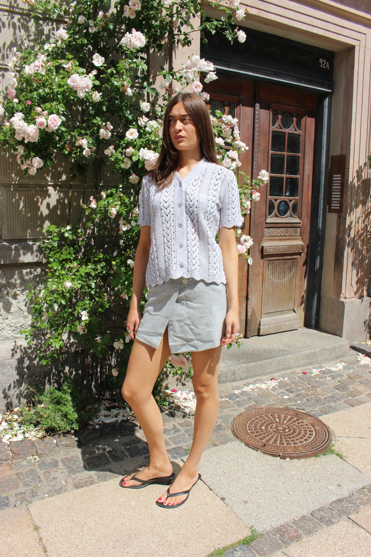 Strikket bluse
