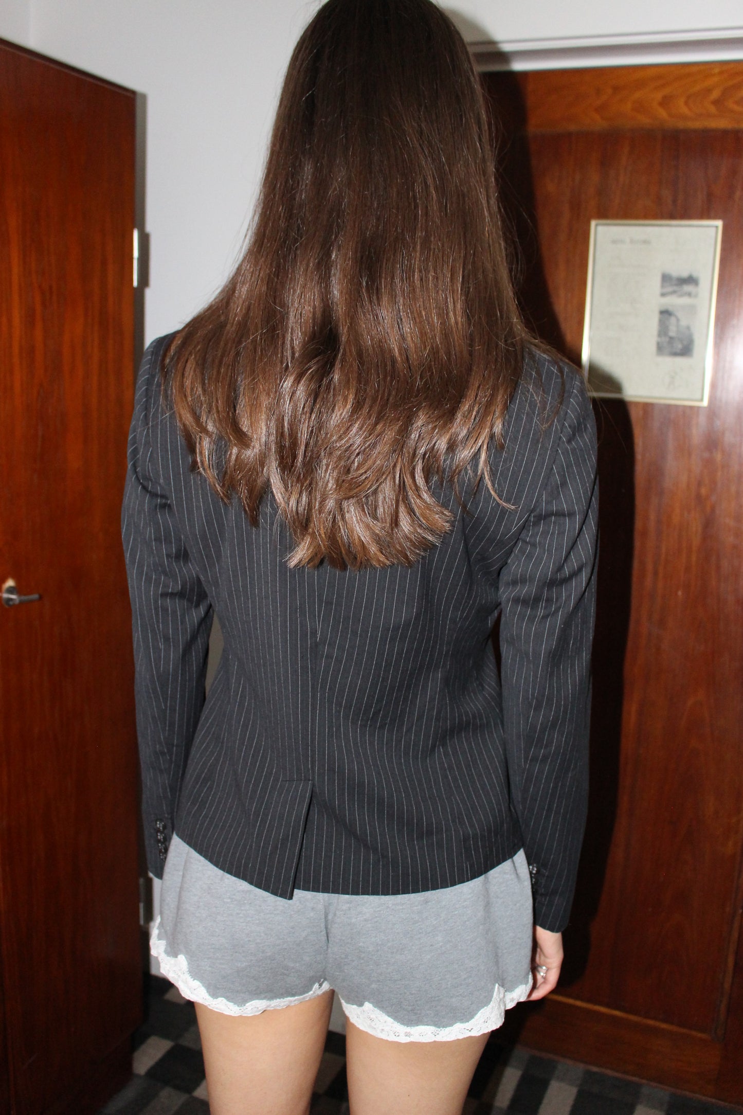 Figursyet blazer m. pinstripes