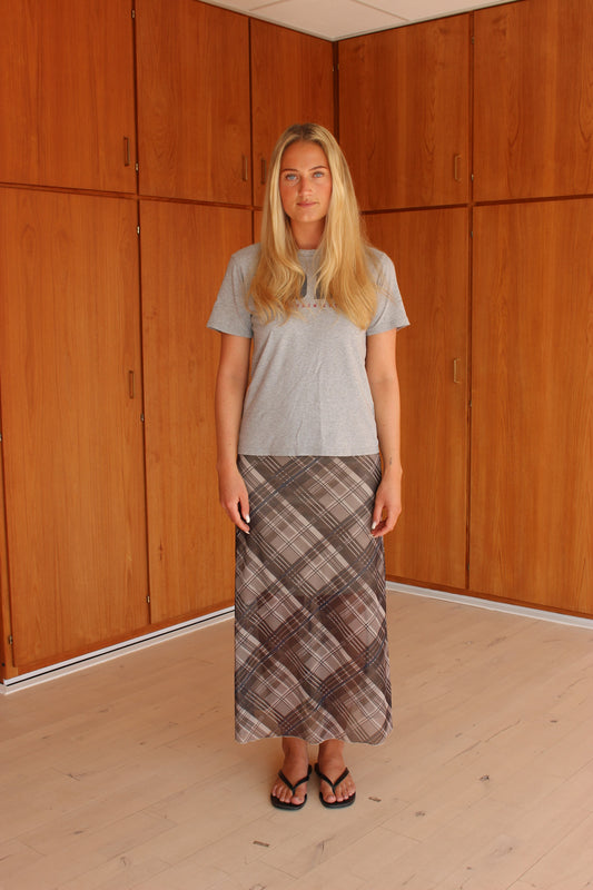 Maxi nederdel i mesh