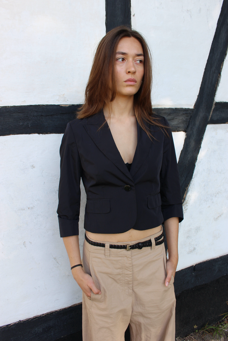 Cropped blazer