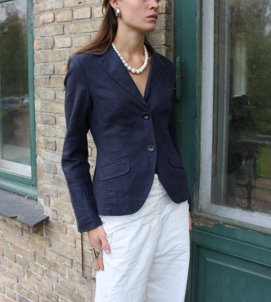 Klassisk blazer i hør