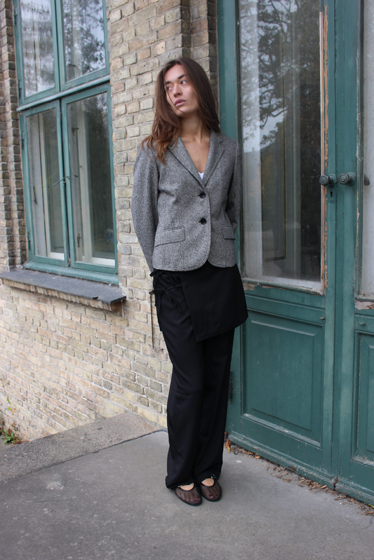 Figursyet blazer i uld