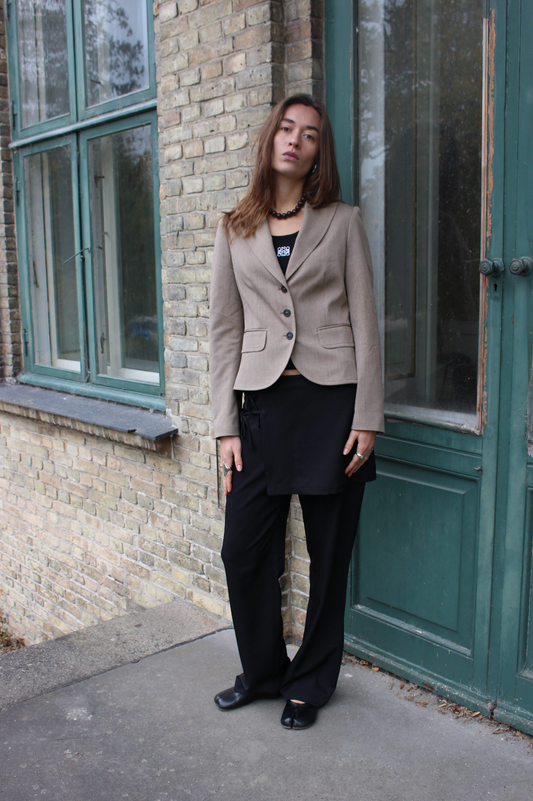 Klassisk blazer i beige