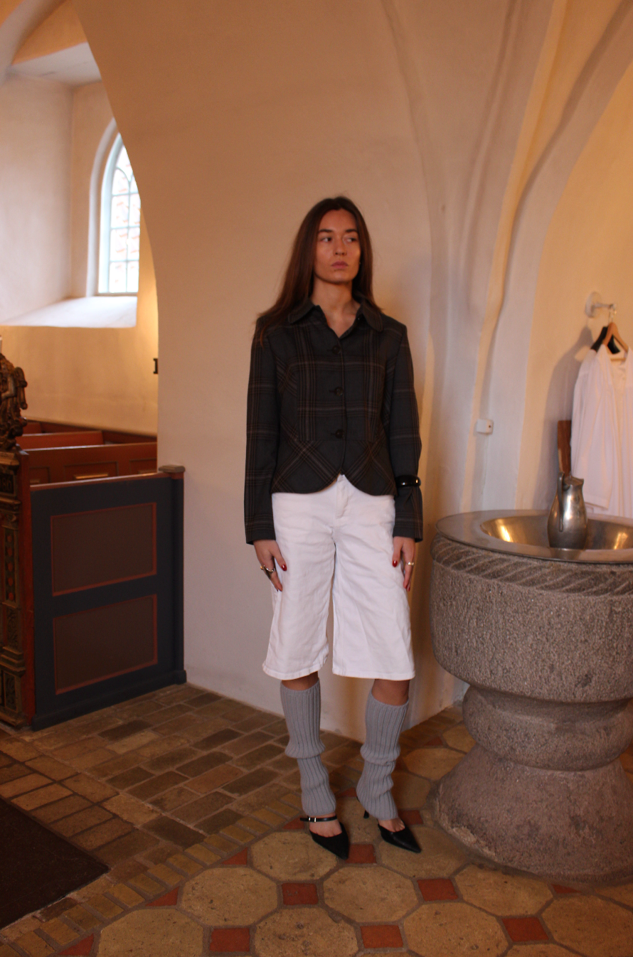 Klassisk blazer m. tern