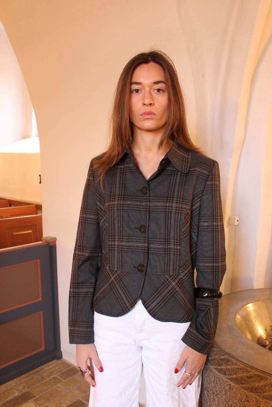 Klassisk blazer m. tern