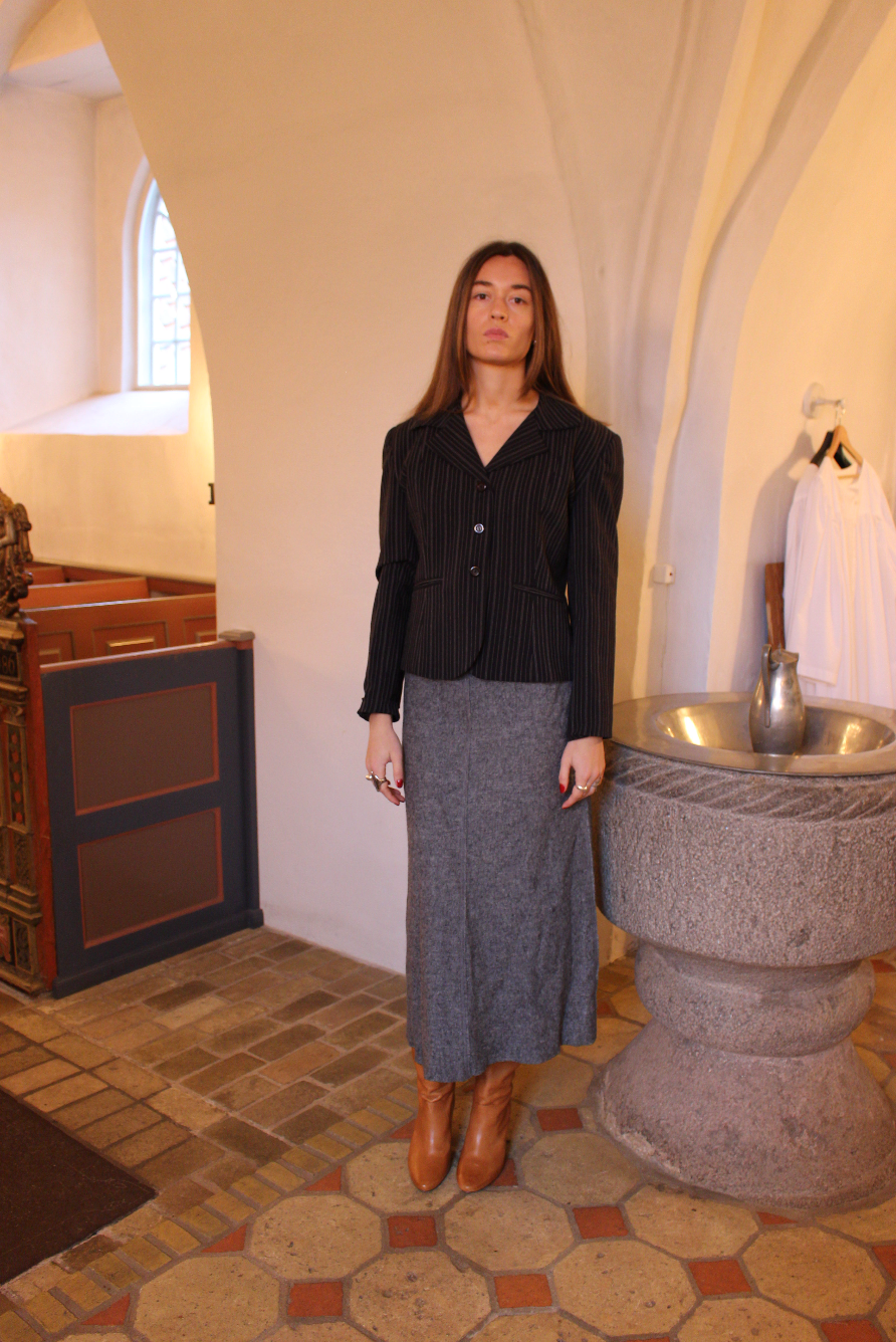 Klassisk blazer m. pinstripes