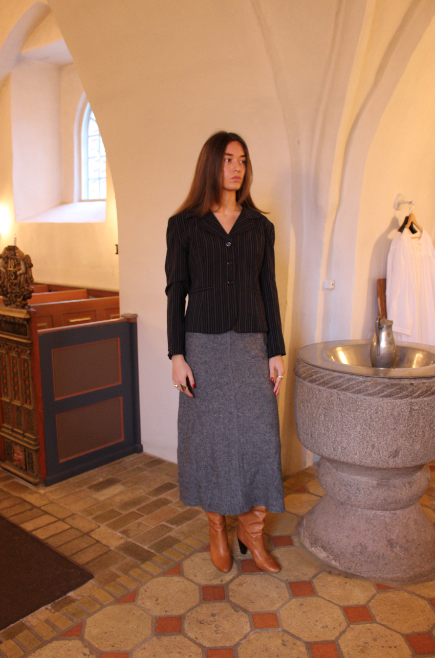 Klassisk blazer m. pinstripes