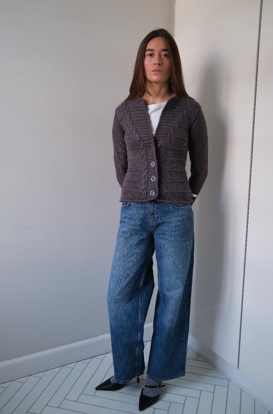 Cardigan i strik