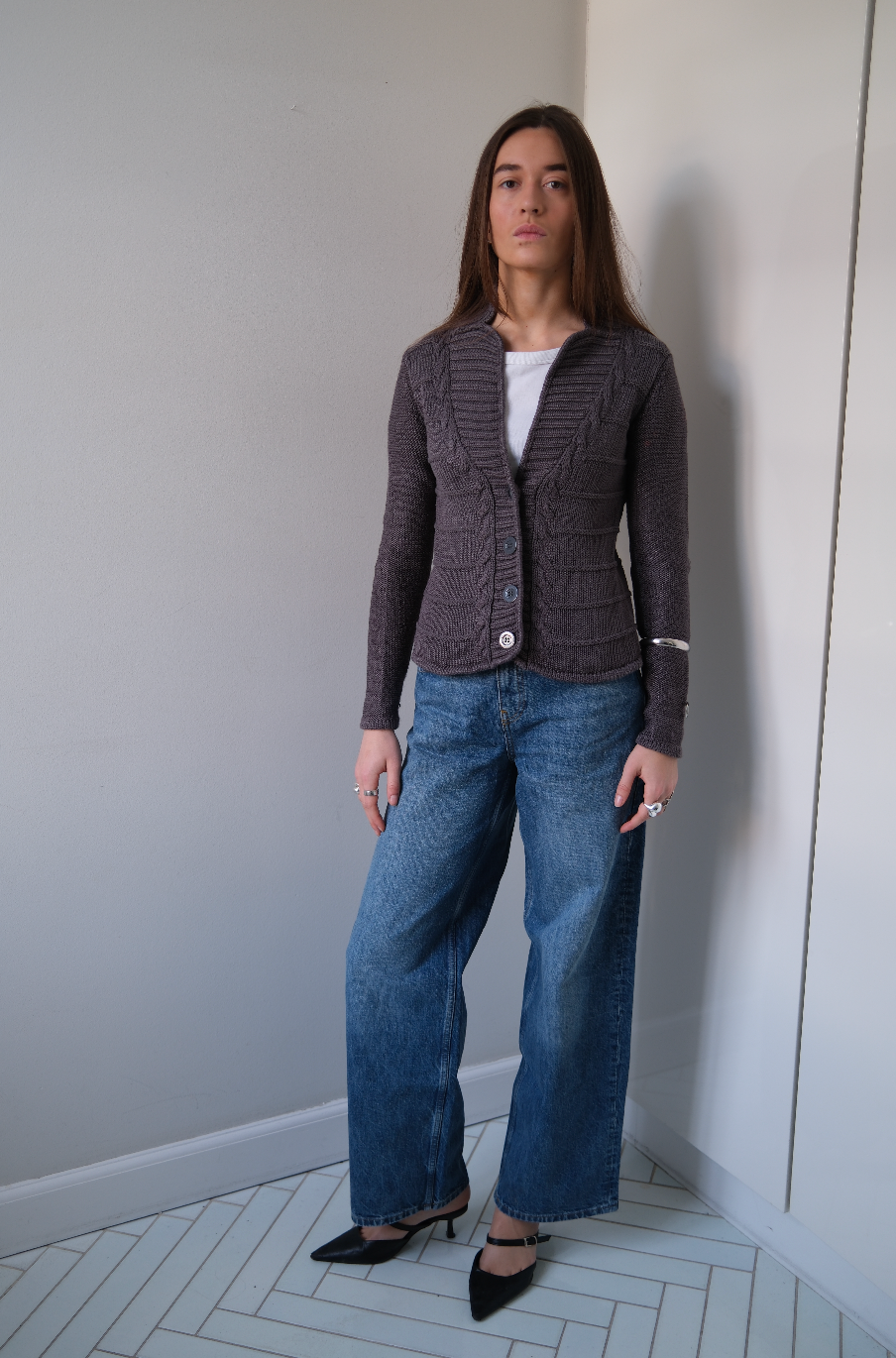 Cardigan i strik