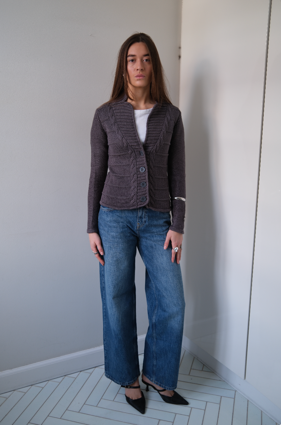 Cardigan i strik