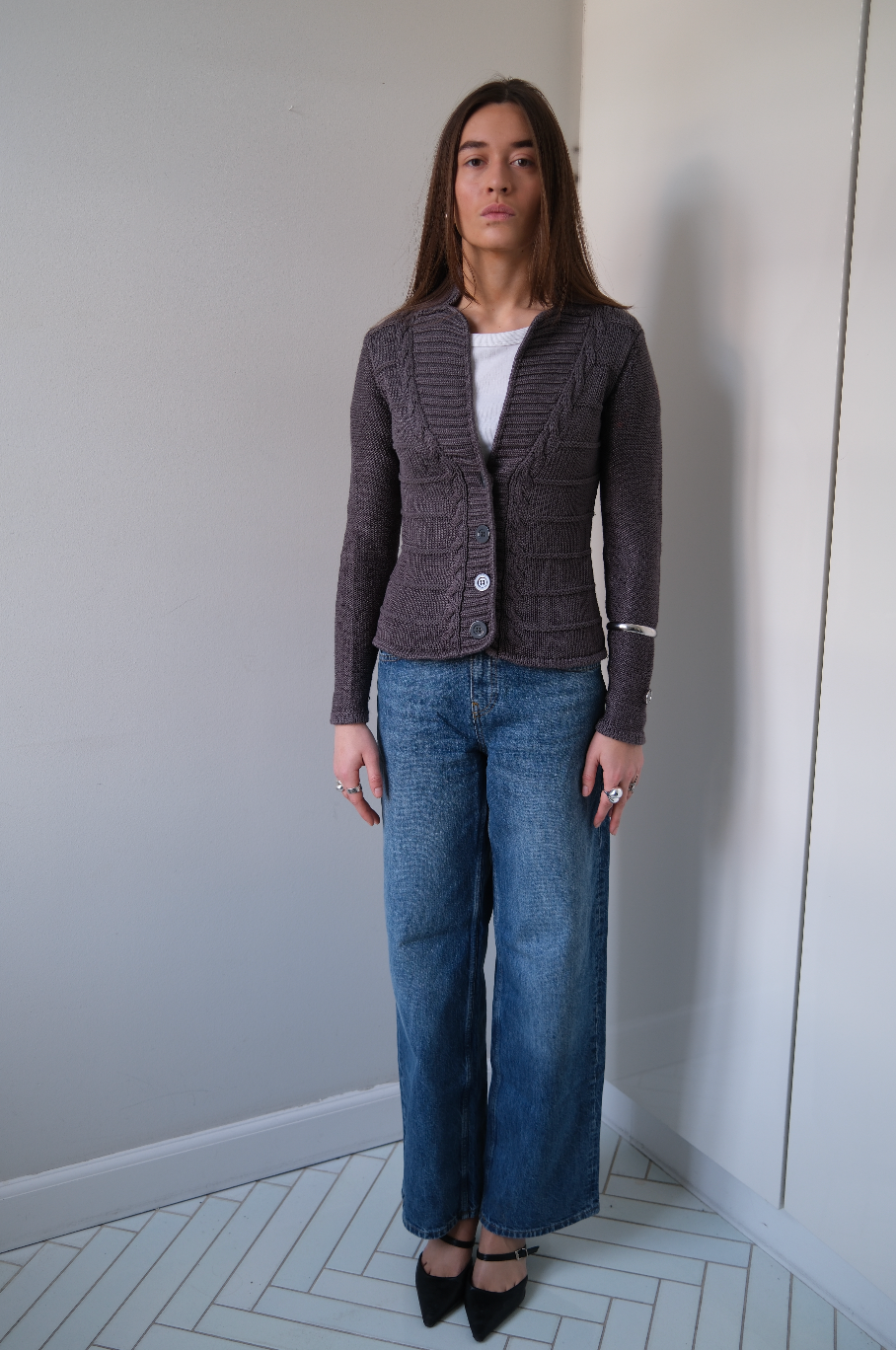 Cardigan i strik