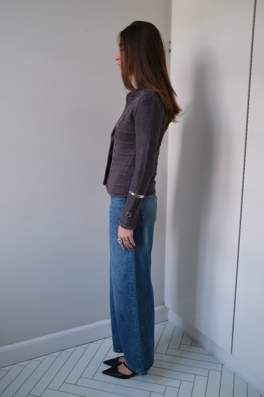 Cardigan i strik