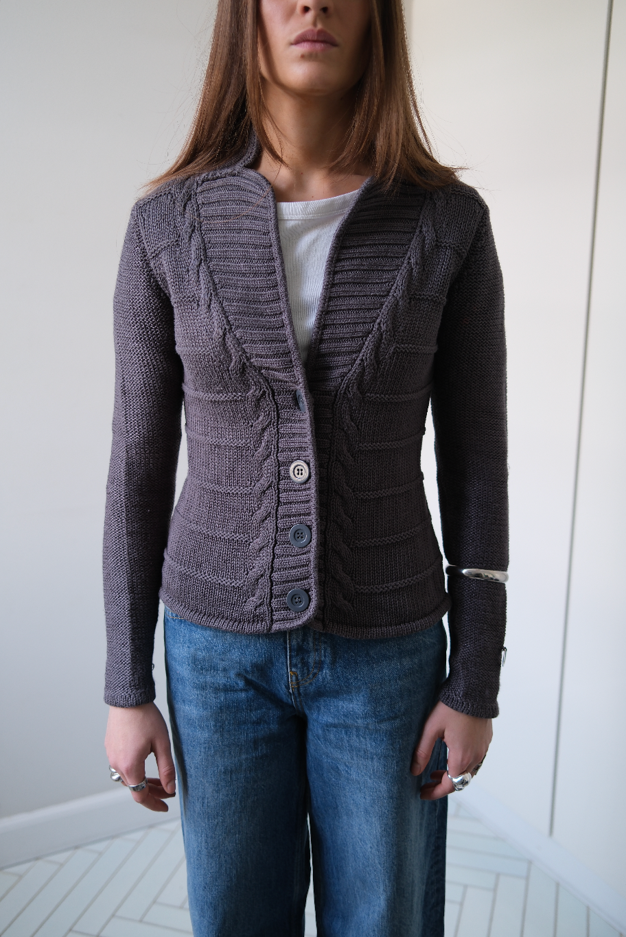 Cardigan i strik