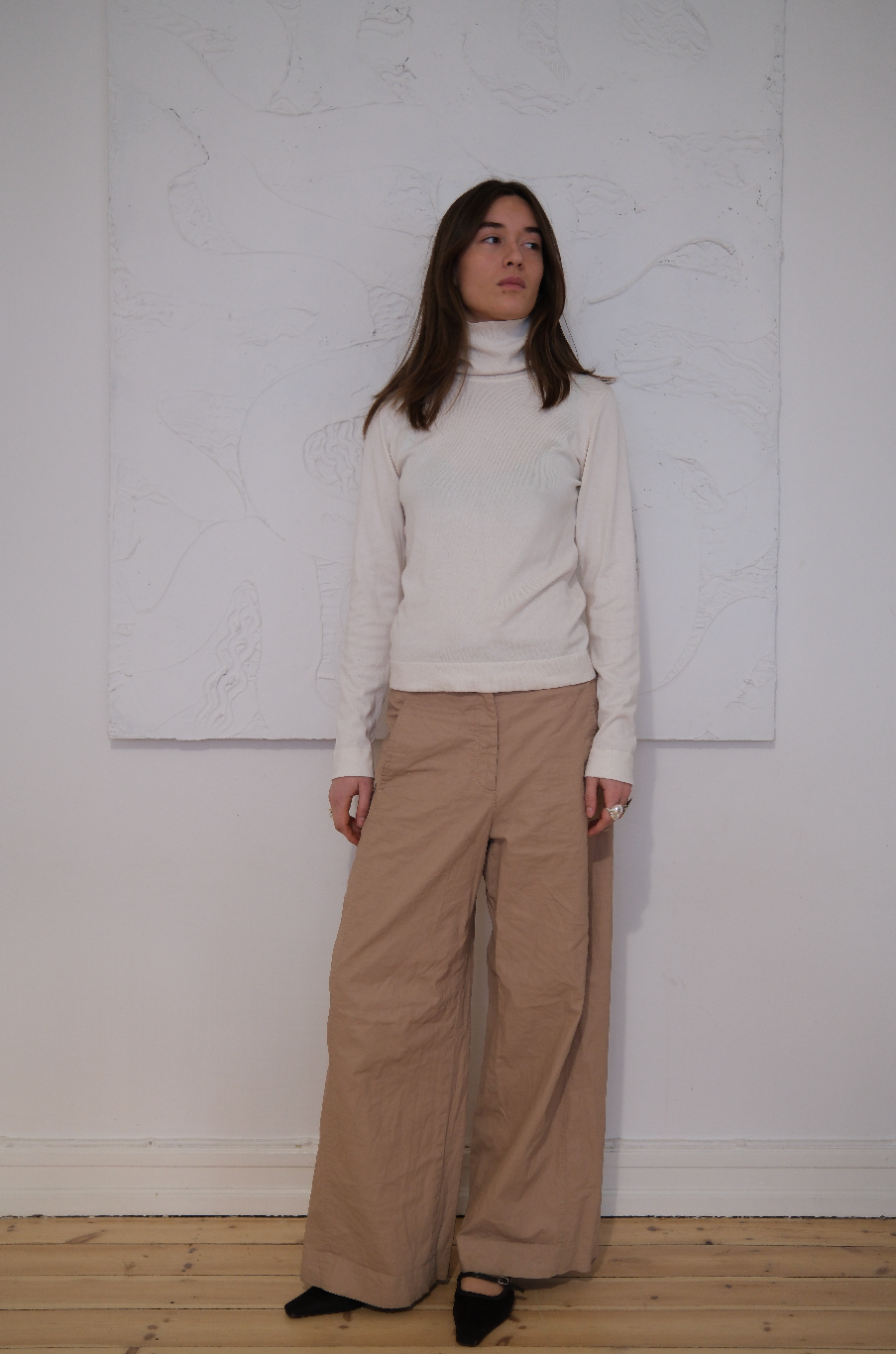 Turtleneck i finstrik