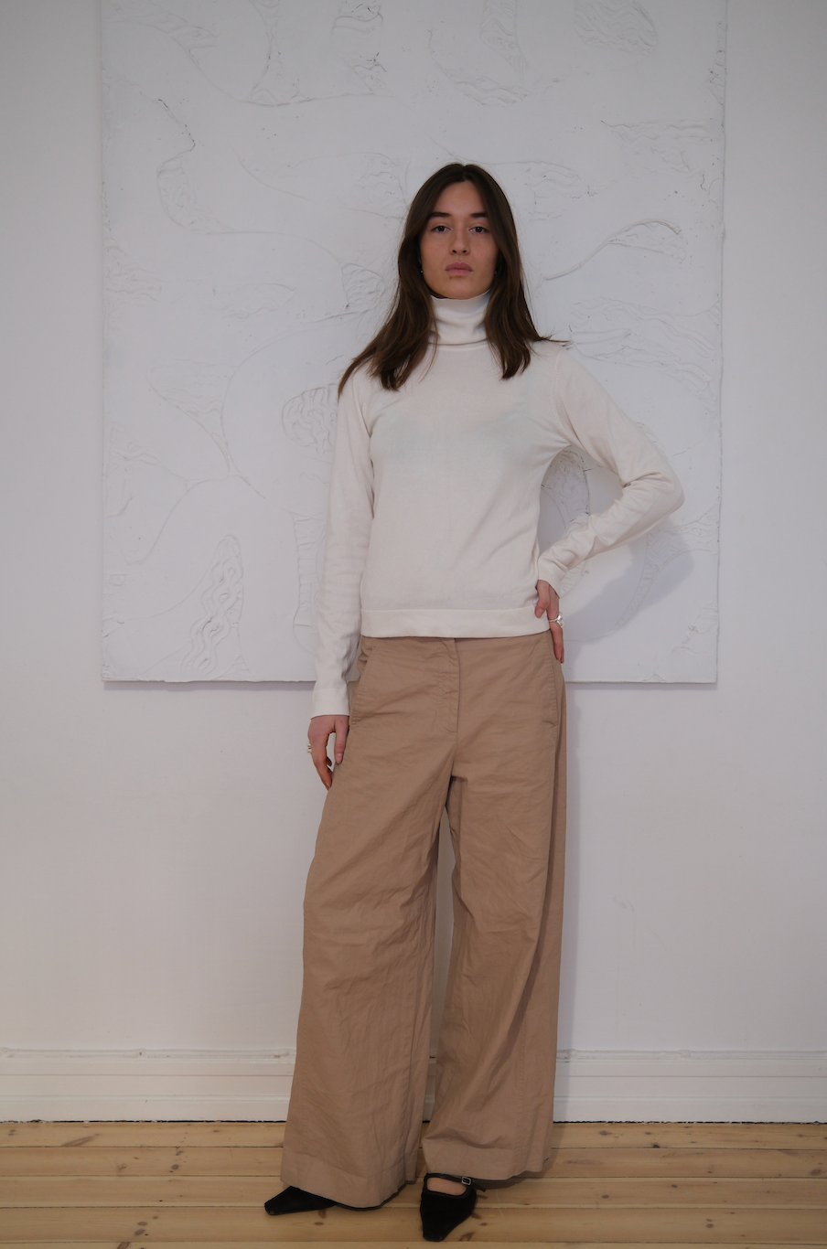Turtleneck i finstrik