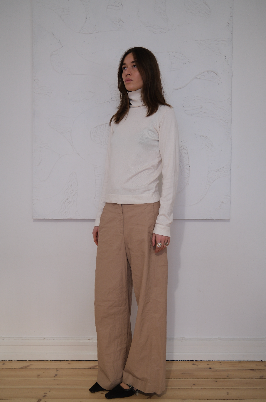 Turtleneck i finstrik