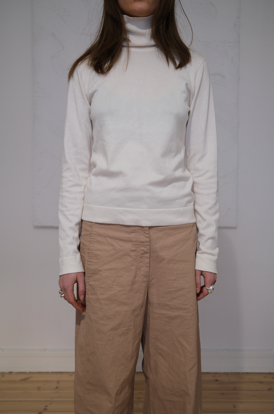 Turtleneck i finstrik