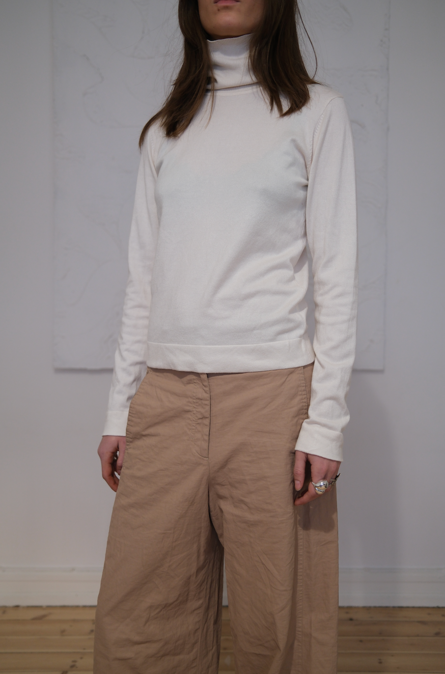 Turtleneck i finstrik