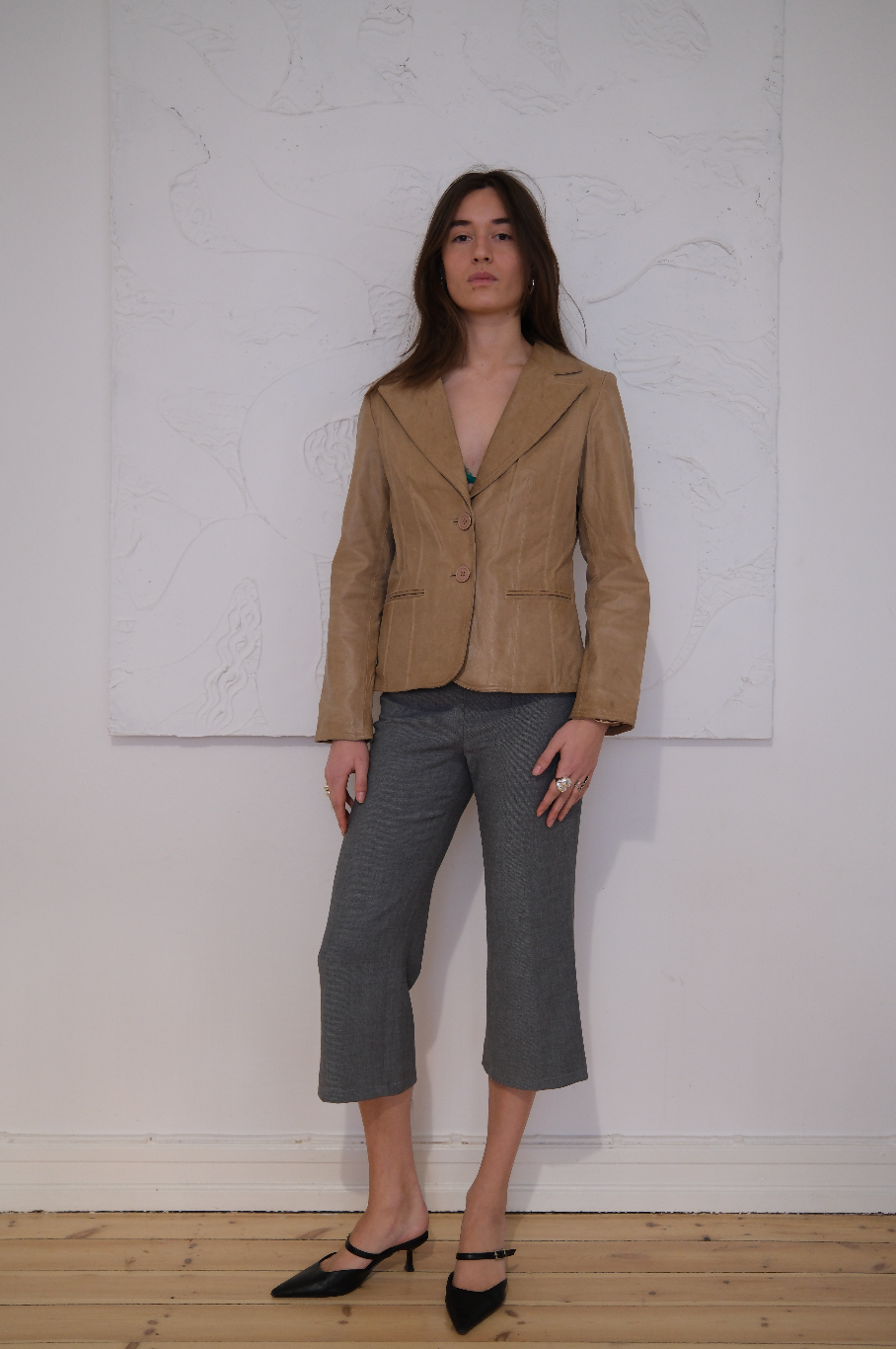 Blazer i læder
