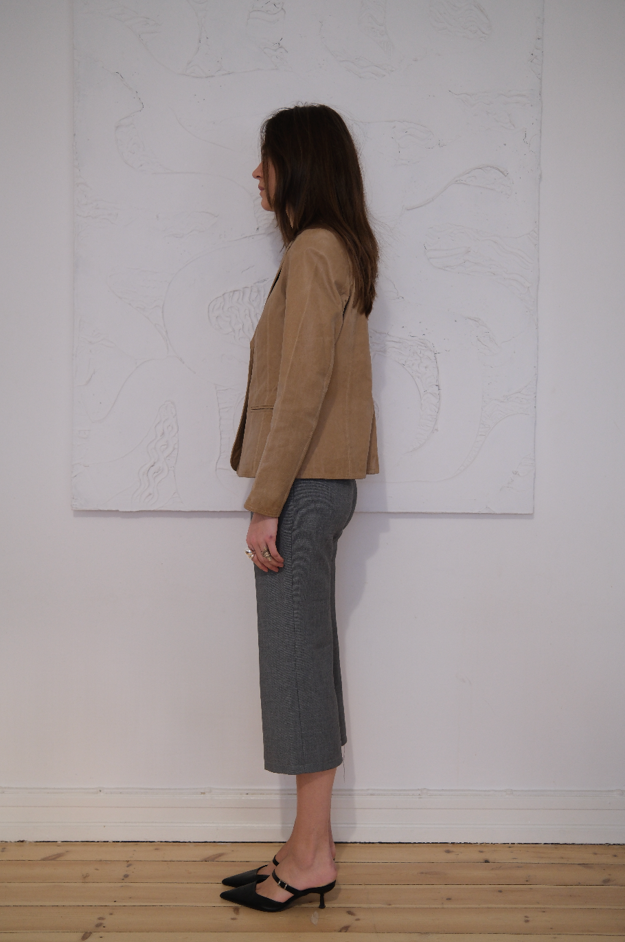 Blazer i læder