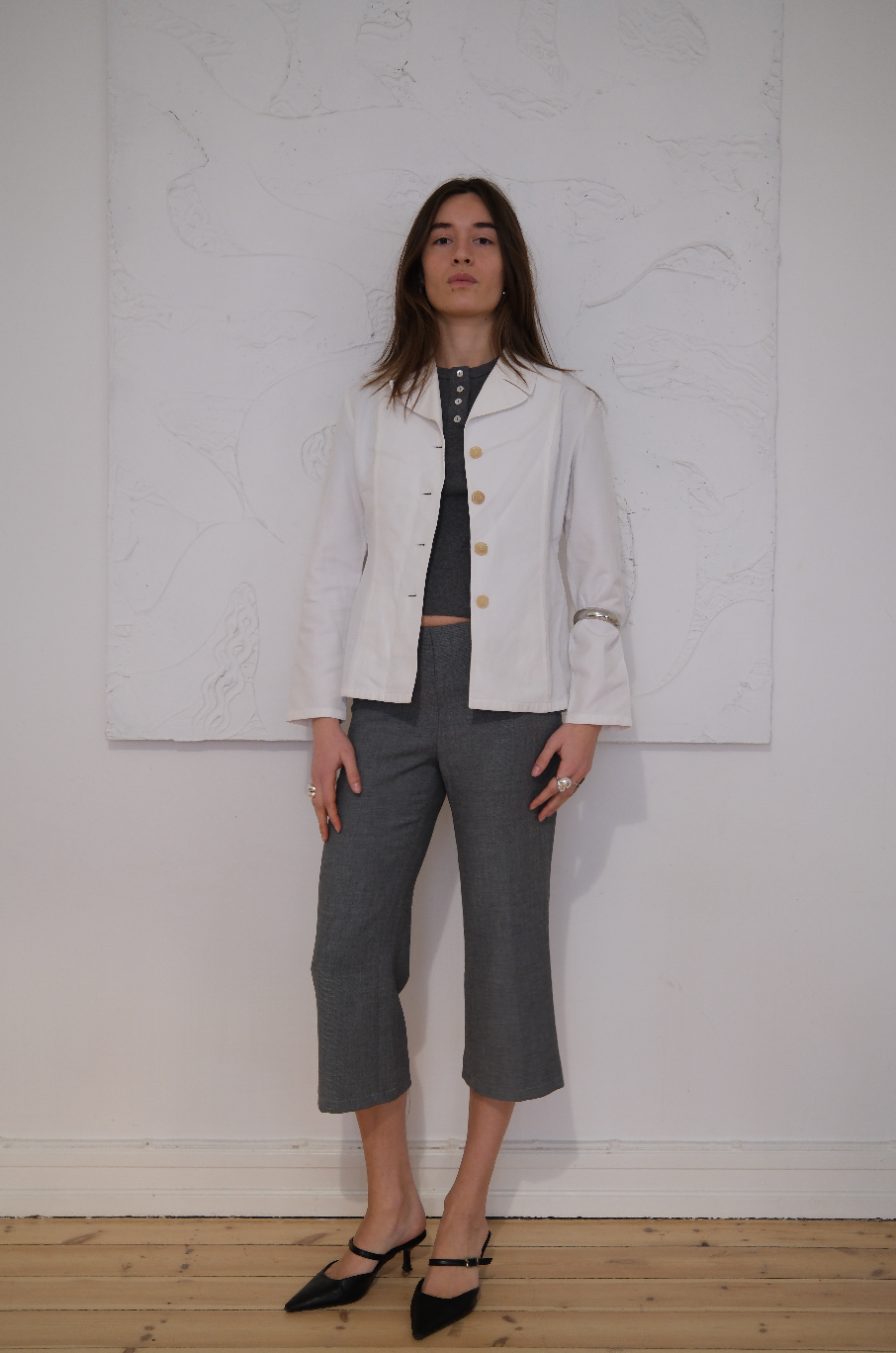 Hvid blazer