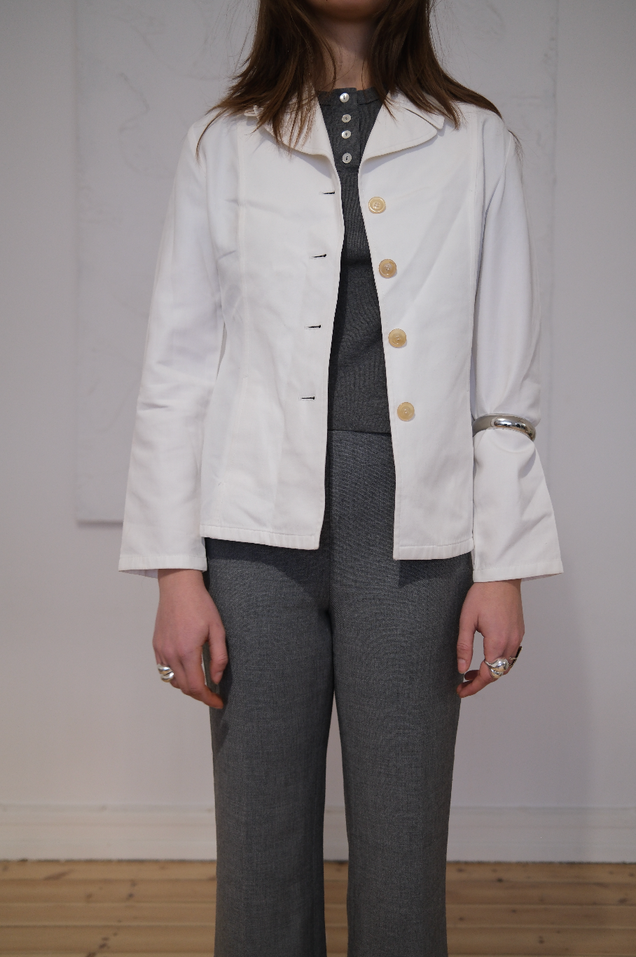 Hvid blazer