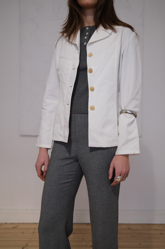 Hvid blazer