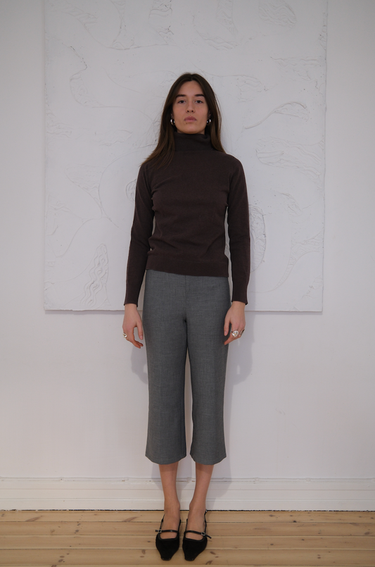 Turtleneck i finstrik