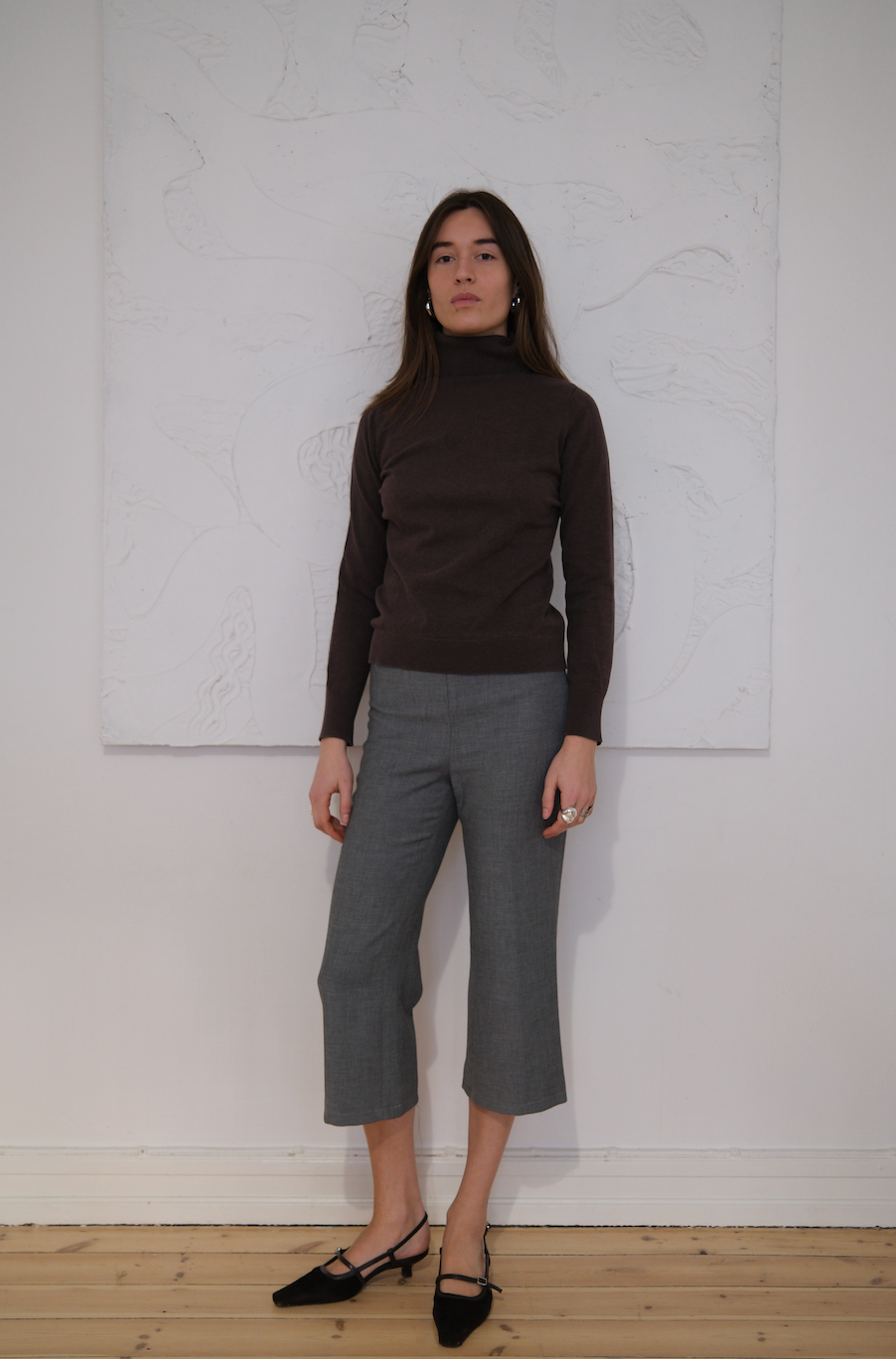 Turtleneck i finstrik