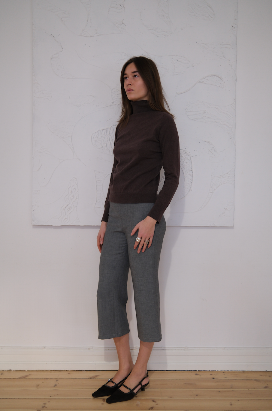 Turtleneck i finstrik