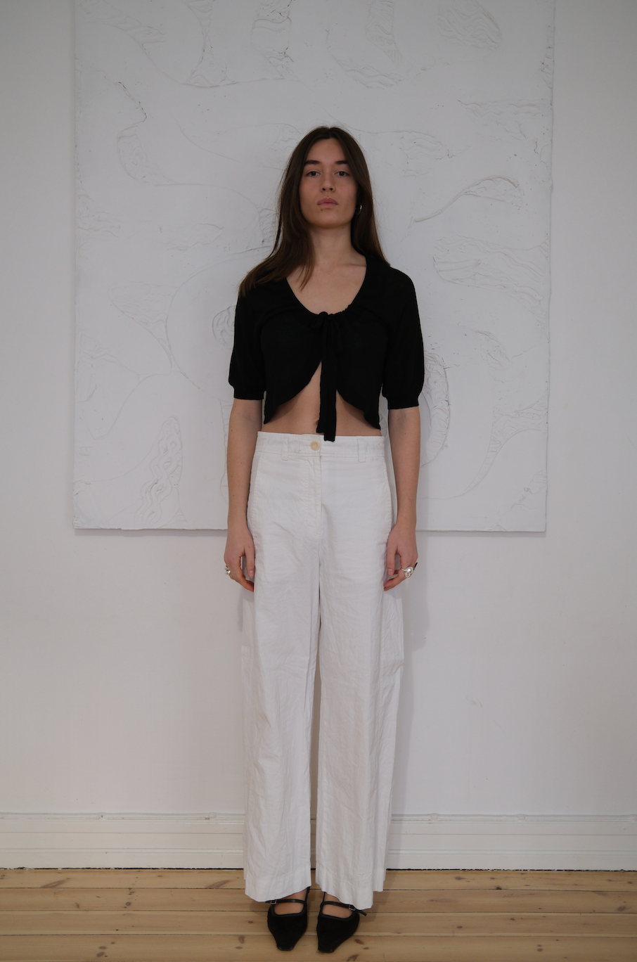 Finstrikket cardigan