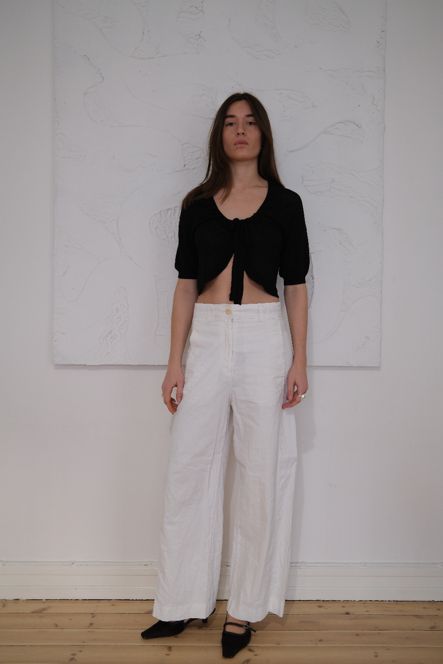 Finstrikket cardigan