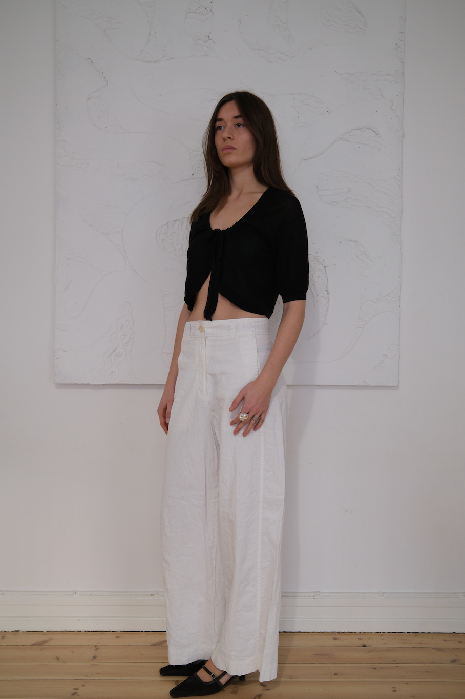 Finstrikket cardigan