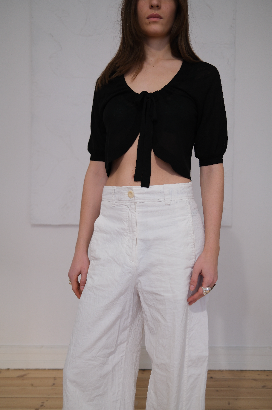 Finstrikket cardigan