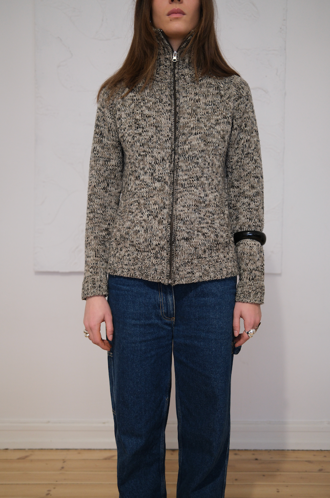 Cardigan m. lynlås
