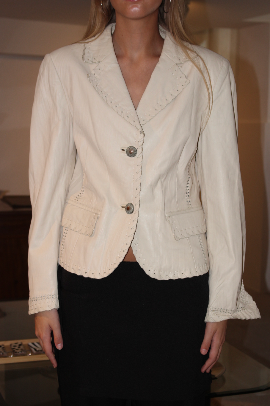 Blazer i læder