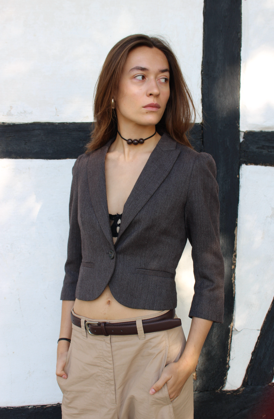 Cropped blazer