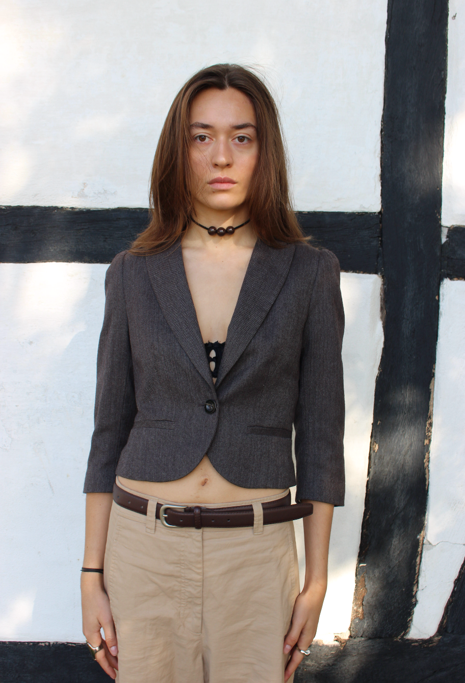 Cropped blazer
