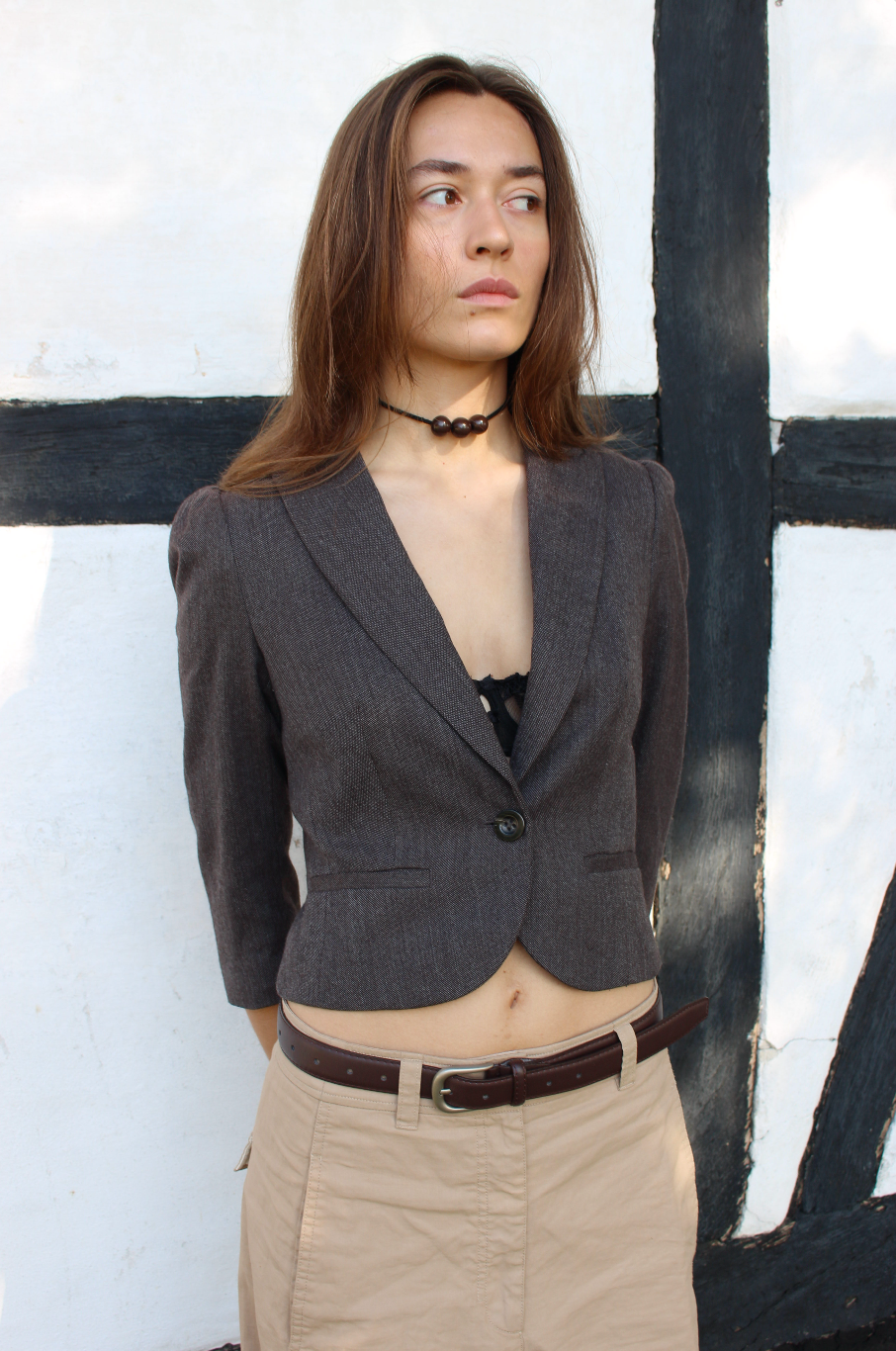 Cropped blazer