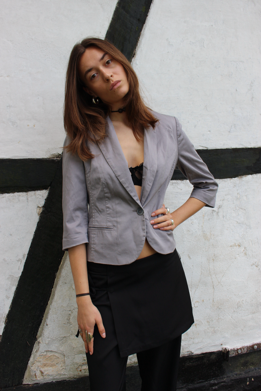 Cropped blazer